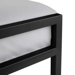 Soto - Small Double - Low Foot-End Metal Bed - Satin Black - Metal - 4ft - Happy Beds - thumbnail 5