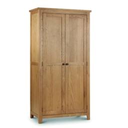 Marlborough - 2 Door Wardrobe - Oak - Wooden - Happy Beds - thumbnail 3