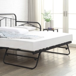 Axton - Single - Day Bed with Trundle - Black - Metal - 3ft - Happy Beds - thumbnail 4