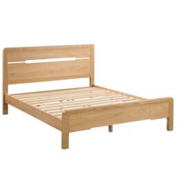 Curve - King Size - Oak - Wood - 5ft - Happy Beds - thumbnail 5