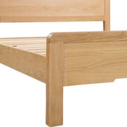 Curve - King Size - Oak - Wood - 5ft - Happy Beds - thumbnail 4