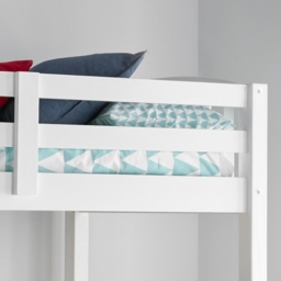 American - Kids Triple Sleeper Bunk Bed -- White - Wooden - 3ft and 4ft - Happy Beds - thumbnail 6