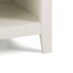 Salerno - 1 Drawer Bedside Table - Ivory/Oak - Wooden - Happy Beds - thumbnail 4
