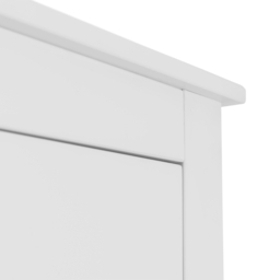 Radley - 2 Door Combination Wardrobe - White - Wooden - Happy Beds - thumbnail 5