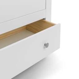 Radley - 2 Door Combination Wardrobe - White - Wooden - Happy Beds - thumbnail 6