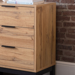 Bali - 6 Drawer Wide Chest - Oak - Wooden - Happy Beds - thumbnail 3