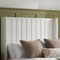 Maisey - King Size - Ottoman Storage Bed - Cream - Linen Fabric - 5ft - thumbnail 3