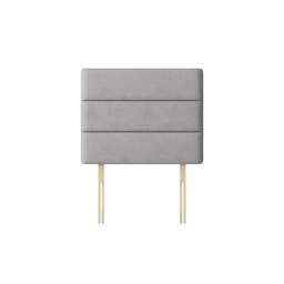 Cornell - Small Double - Lined Headboard - Light Grey - Fabric - 4ft - Happy Beds - thumbnail 3