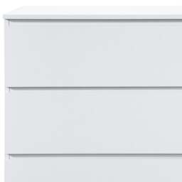 Oslo - 6 Drawer Chest of Drawers - White - Wooden - Happy Beds - thumbnail 5