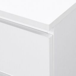 Oslo - 6 Drawer Chest of Drawers - White - Wooden - Happy Beds - thumbnail 3