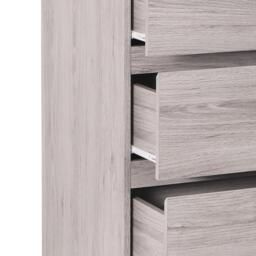 Jupiter - 4 Drawer Chest - Grey Oak - Wooden - Happy Beds - thumbnail 6