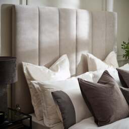 Miley - Super King Size - Tall Ottoman Storage Bed - Taupe - Fabric - 6ft - thumbnail 4