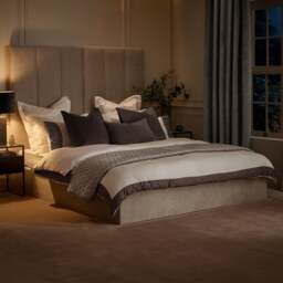 Miley - Super King Size - Tall Ottoman Storage Bed - Taupe - Fabric - 6ft - thumbnail 6