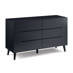 Alicia - 6 Drawer Chest - Grey - Wooden - Happy Beds - thumbnail 3