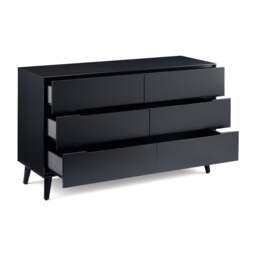Alicia - 6 Drawer Chest - Grey - Wooden - Happy Beds - thumbnail 4