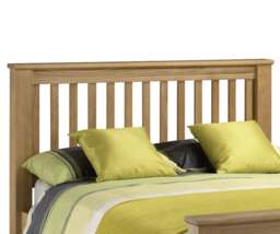 Amsterdam - Double - Solid Oak Wooden Bed Frame - High Foot End - Double - Happy Beds - thumbnail 3