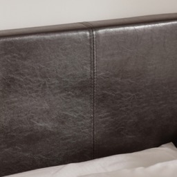 Rialto - Small Double - Low Foot-End Bed - Brown - Faux Leather - 4ft - thumbnail 6