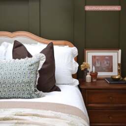 Alana – King Size– Low Foot-End Bed – Stone/Oak – Fabric/Wooden – 5ft - Happy Beds - thumbnail 3