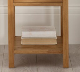 Coxmoor – 1-Drawer Bedside Table – Oak – Wooden - Happy Beds - thumbnail 6