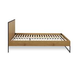 Harlow - King Size - Wood and Metal Bed - Black/Oak - Wooden/Metal - 5ft - thumbnail 7