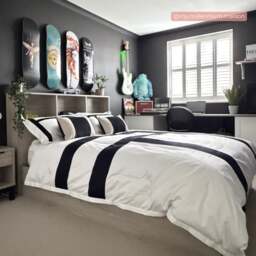 Bali – Single – Bookcase Ottoman Storage Bed – Grey Oak – Wooden – 3ft - Happy Beds - thumbnail 3