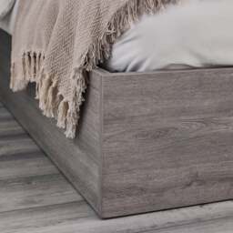Bali – Single – Bookcase Ottoman Storage Bed – Grey Oak – Wooden – 3ft - Happy Beds - thumbnail 6
