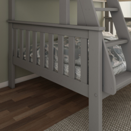 Atlantis - Kids Triple Sleeper Bunk Bed - Grey - Wooden - 3ft and 4ft - Happy Beds - thumbnail 4