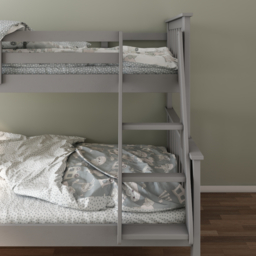 Atlantis - Kids Triple Sleeper Bunk Bed - Grey - Wooden - 3ft and 4ft - Happy Beds - thumbnail 3