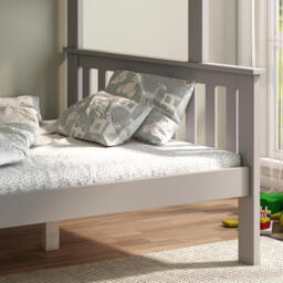 Atlantis - Kids Triple Sleeper Bunk Bed - Grey - Wooden - 3ft and 4ft - Happy Beds - thumbnail 2