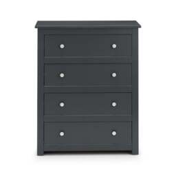 Radley - 4 Drawer Chest Table - Grey - Wooden - Happy Beds - thumbnail 3