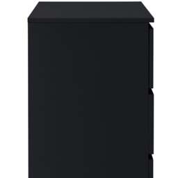 Oslo - 4 Drawer Chest of Drawers - Black - Wooden - Happy Beds - thumbnail 7