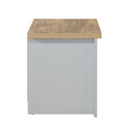 Highgate - 2 Drawer Bedside Table - Grey/Oak - Wooden - Happy Beds - thumbnail 3