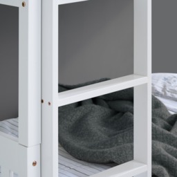 Suzie - Single - Solid Pine Bunk Bed - White - Wooden - 3ft - thumbnail 4