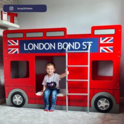 Kids London Bus - Single Bunk Bed - 3ft - Happy Beds - thumbnail 2