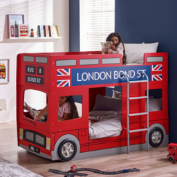 Kids London Bus - Single Bunk Bed - 3ft - Happy Beds - thumbnail 3