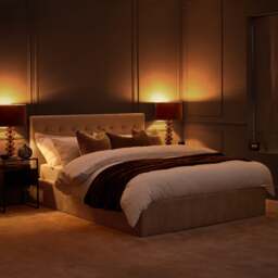 Peggy - King Size - Ottoman Storage Bed - Natural - Fabric - 5ft - thumbnail 7