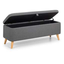 Astrid - Blanket Box - Grey - Fabric - Happy Beds - thumbnail 3