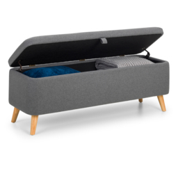 Astrid - Blanket Box - Grey - Fabric - Happy Beds - thumbnail 4