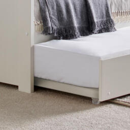 Tyler - Single - Day Bed - Guest Bed Trundle - White - Wood - 3ft - Happy Beds - thumbnail 7