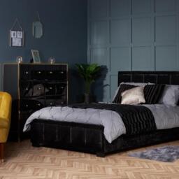 Fenwick - Merchant Chest - Black/Gold - Glass/Metal - Happy Beds - thumbnail 7