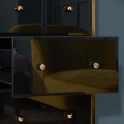 Fenwick - Merchant Chest - Black/Gold - Glass/Metal - Happy Beds - thumbnail 5