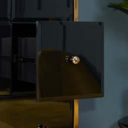 Fenwick - Merchant Chest - Black/Gold - Glass/Metal - Happy Beds - thumbnail 4
