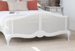 Etienne - Double - Rattan French Bed - Grey - Wooden - 4ft6 - Willis & Gambier - Happy Beds - thumbnail 4