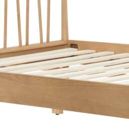 Rome - King Size - Low Foot-End Bed - Oak - Wooden - 5ft - Happy Beds - thumbnail 7