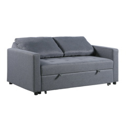 Omari - Two-Seater Sofa Bed - Grey - Fabric - Two Seater - Make It Homely - thumbnail 4