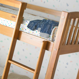 American - Single - Kids Solid Pine Wooden Bunk Bed Frame - 3ft - Happy Beds - thumbnail 3