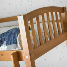 American - Single - Kids Solid Pine Wooden Bunk Bed Frame - 3ft - Happy Beds - thumbnail 2