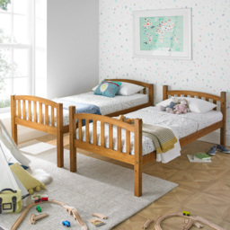American - Single - Kids Solid Pine Wooden Bunk Bed Frame - 3ft - Happy Beds - thumbnail 6