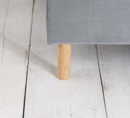 Loxley - Small Double - Grey - Velvet - 4ft - Happy Beds - thumbnail 8