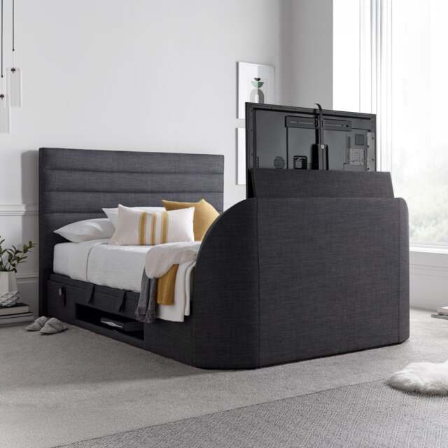 Appleby - Super King Size - Ottoman Storage Bed - Slate Grey - 6ft - Happy Beds